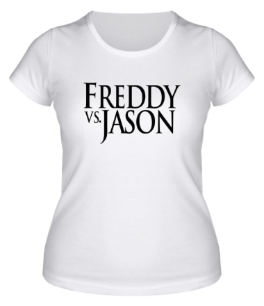 Женская футболка Freddy vs Jason