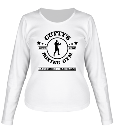 Женская футболка длинный рукав Cutty's Boxing Gym