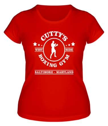 Женская футболка Cutty's Boxing Gym