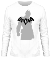 Мужская футболка длинный рукав Бэтмен - силуэт фото