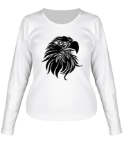 Женская футболка длинный рукав Орел (голова) фото
