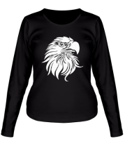 Женская футболка длинный рукав Орел (голова) фото
