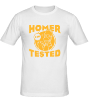 Мужская футболка Homer tested фото