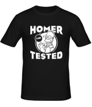 Мужская футболка Homer tested фото