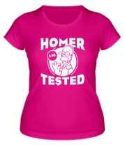 Женская футболка Homer tested фото