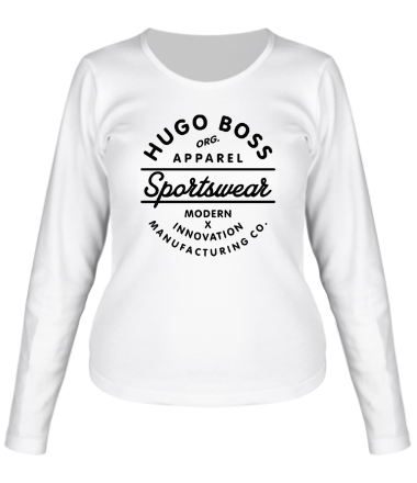 Женская футболка длинный рукав Hugo BOSS