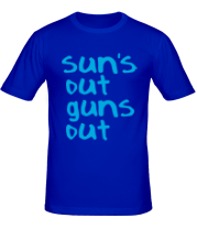 Мужская футболка Suns out guns out фото