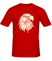 Мужская футболка Орел (голова) (свет) фото