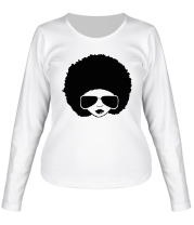 Женская футболка длинный рукав Афро фото