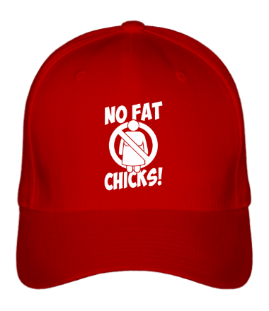 Бейсболка No fat chicks