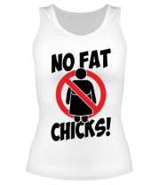 Женская майка борцовка No fat chicks фото