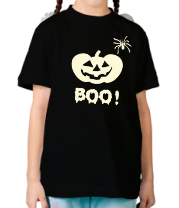 Детская футболка Позитивная тыква Хеллоуина фото