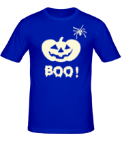 Мужская футболка Позитивная тыква Хеллоуина фото