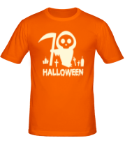 Мужская футболка Хеллоуин с косой фото