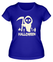 Женская футболка Хеллоуин с косой фото