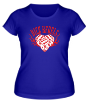 Женская футболка Dice Rebels Rock фото