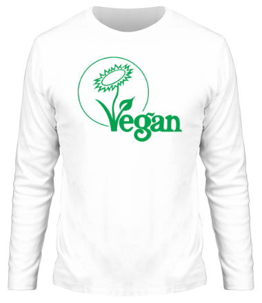Мужская футболка длинный рукав Vegan