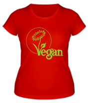 Женская футболка Vegan фото