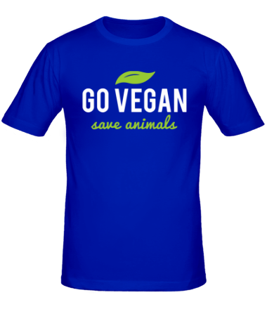 Мужская футболка Go Vegan Save Animals