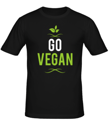Мужская футболка Go Vegan