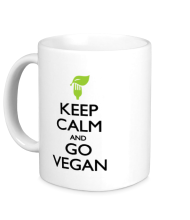 Кружка Keep Calm and go Vegan