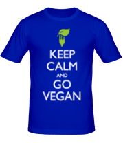 Мужская футболка Keep Calm and go Vegan фото