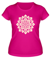 Женская футболка Орнамент мозаика (свет) фото
