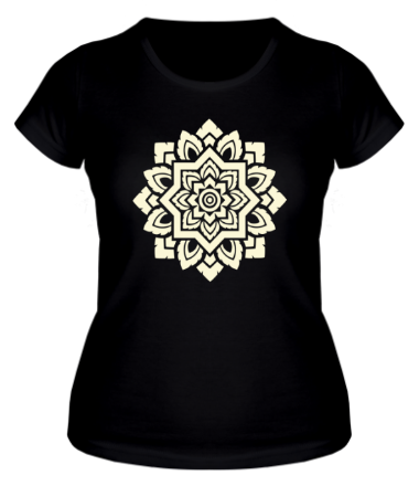 Женская футболка Орнамент мозаика (свет)