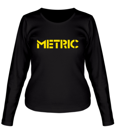 Женская футболка длинный рукав Metric Rock