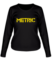 Женская футболка длинный рукав Metric Rock фото