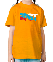 Детская футболка Грот (триколор) фото