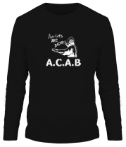 Мужская футболка длинный рукав A.C.A.B. фото