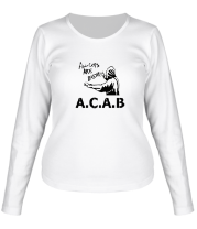 Женская футболка длинный рукав A.C.A.B. фото