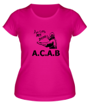 Женская футболка A.C.A.B. фото