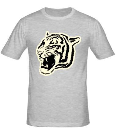 Мужская футболка Светящийся тигр