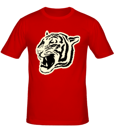 Мужская футболка Светящийся тигр