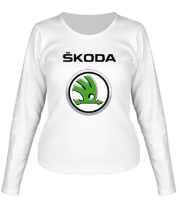 Женская футболка длинный рукав Skoda фото