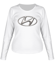 Женская футболка длинный рукав Hyundai фото