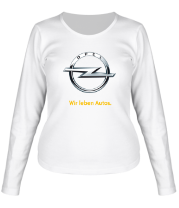 Женская футболка длинный рукав Opel фото