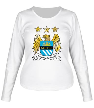 Женская футболка длинный рукав FC Manchester City Emblem