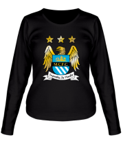 Женская футболка длинный рукав FC Manchester City Emblem фото