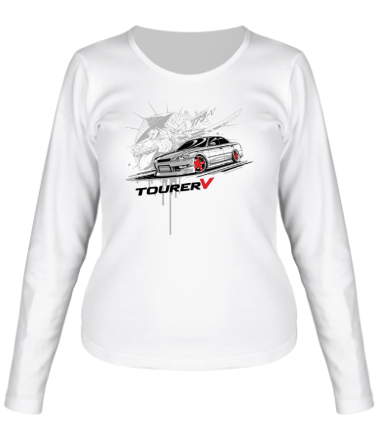 Женская футболка длинный рукав Toyota Mark 2 Tourer V