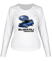 Женская футболка длинный рукав Subaru Forester фото