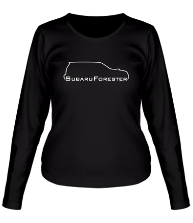 Женская футболка длинный рукав Subaru Forester Club