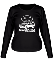 Женская футболка длинный рукав SUBARU Forester фото