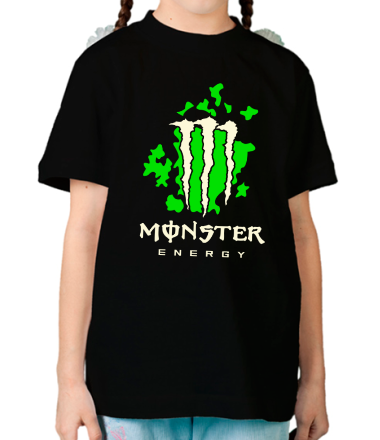 Детская футболка Monster Energy Abstraction Glow