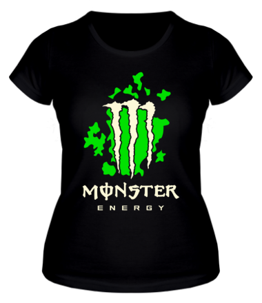 Женская футболка Monster Energy Abstraction Glow