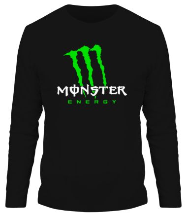 Мужская футболка длинный рукав Monster Energy Angry