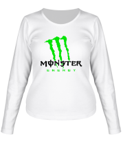 Женская футболка длинный рукав Monster Energy Angry