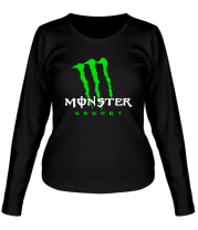 Женская футболка длинный рукав Monster Energy Angry фото